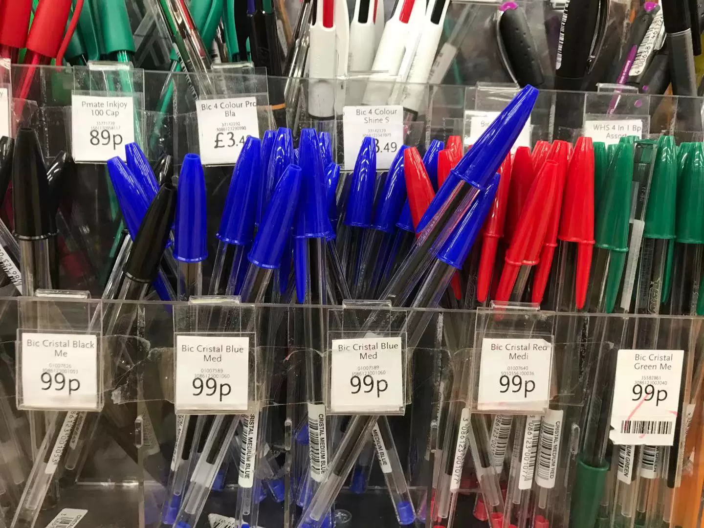 Британская импортированная ручка BIC Франции BIK Cristal 1.0mm шариковая ручка