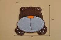 437 Коричневый медведь с большой пастью 7,1*7,5 см
