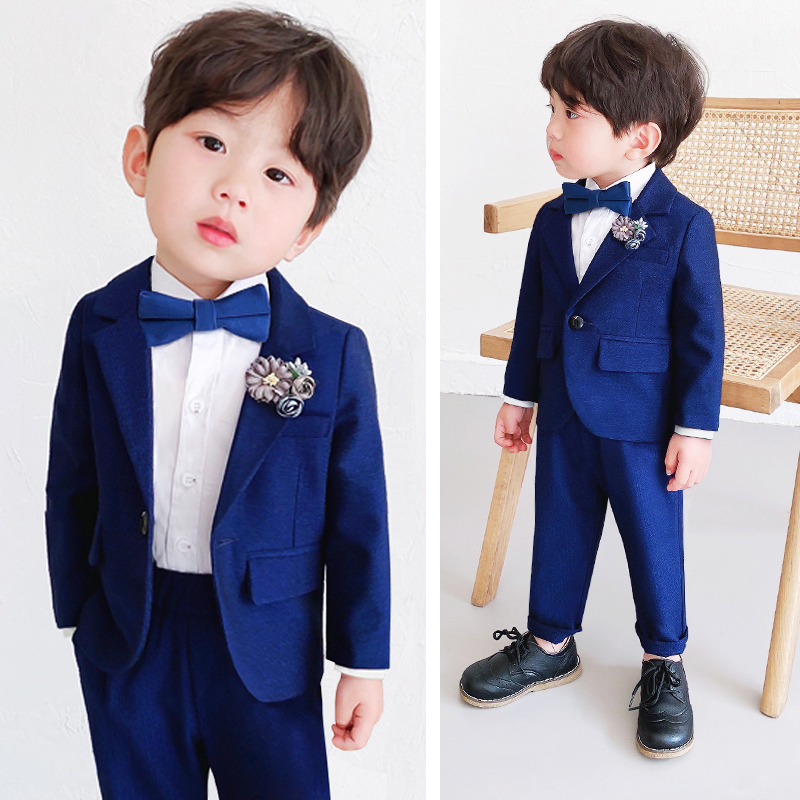 New handsome flower boy suit gown Inlan style boy suit Three sets boys' waistcoat for a suit