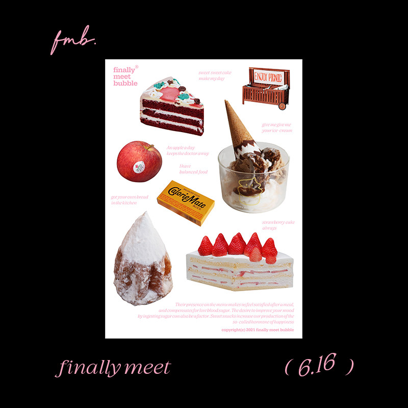 finally meet bubble_ wanna be sweet hand account dumb film sticker