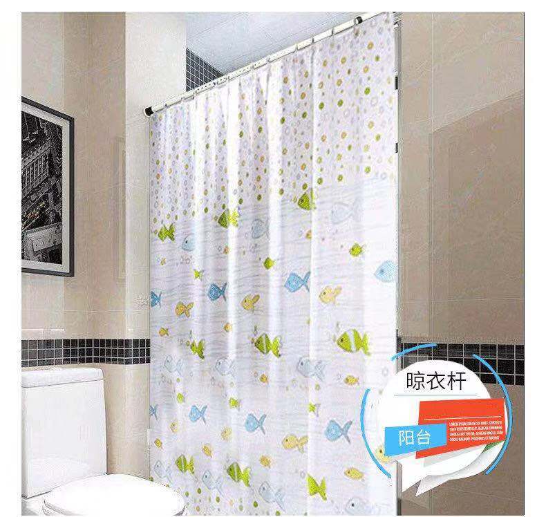 Kính thiên văn que inox rèm que miễn phí cài đặt đục lỗ kính thiên văn thanh rèm rèm thanh que đơn thanh gân - Phụ kiện rèm cửa nơi bán thanh treo rèm cửa