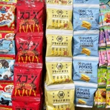 Японские озеро дом толстые картофельные чипсы без соли, легкий соль вкуса говяжий стейк для каштанового риса крикет детские закуски 4 последовательных мешка