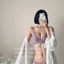 Beauty back bra 2021 New Spring Summer sexy no trace no steel ring gathering bra non slip lace underwear set