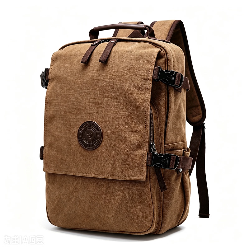 Men's British Retro Canvas Men's Bag Travel Backpack College Student Computer Backpack Business Commuter Student School Bag