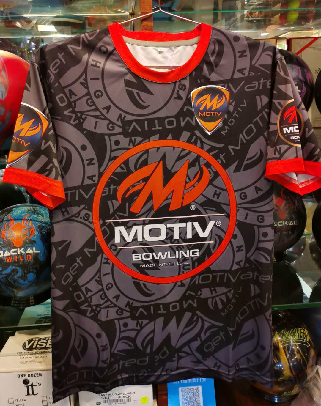 Bowling sports professional bowling jersey floral jersey black gray MOTIV brand special t-shirt for playing