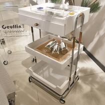 Original light extravagant high-end small cart beauty salon special tool car skin management clubhouse wood-set goods car