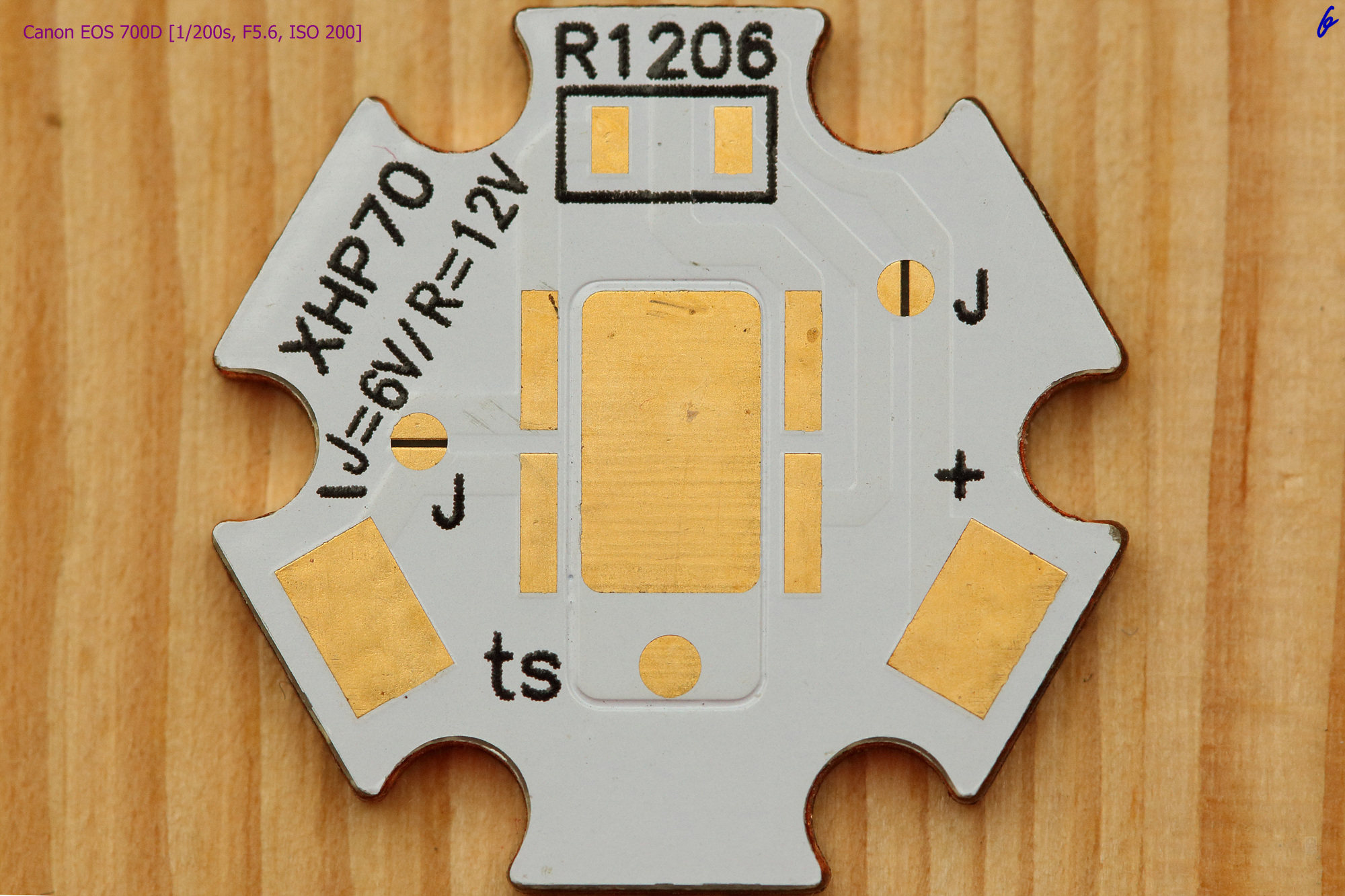 XHP70 special thermoelectric separation copper substrate 6V and 12V universal universal copper substrate