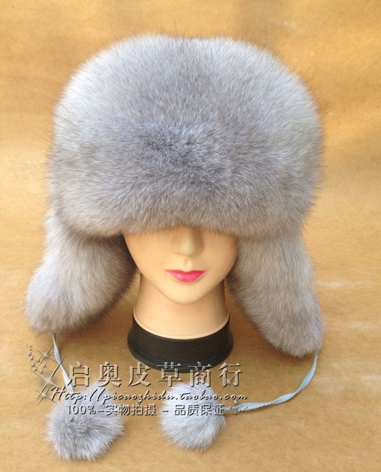 Fox Fur Hat Winter Care Ear Thickened Northeast Ski Hat Lei Feng Hat Female Han version Tidal Pitgrass Hat Children winter