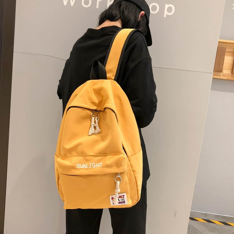 Schoolbag female Korean version of campus Mori school style Harajuku simple College student Middle School student Girl backpack shoulder bag female