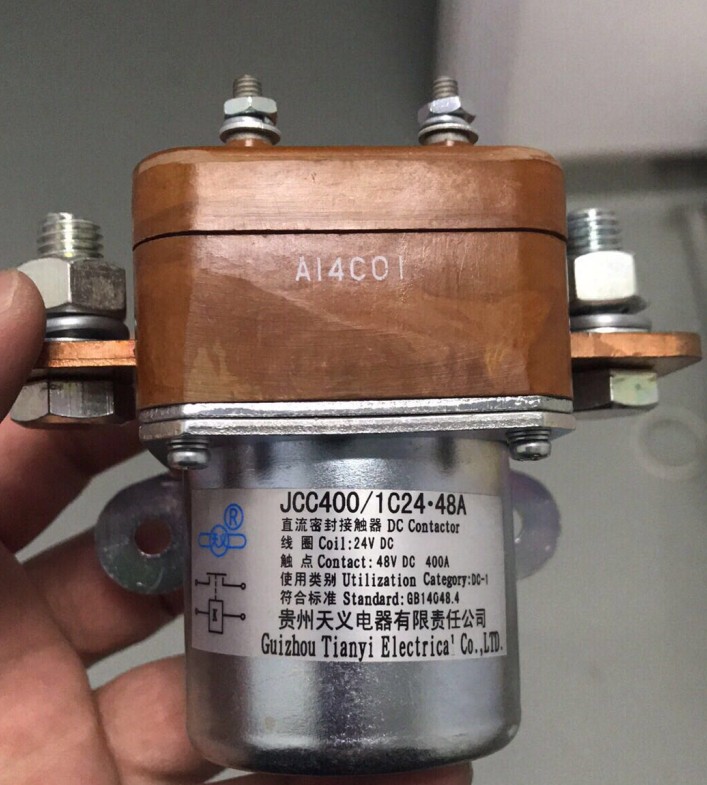 Guizhou Tianyi Electrical Appliance DC Contactor JCC400 1C24 48A (24VDC) JCC400