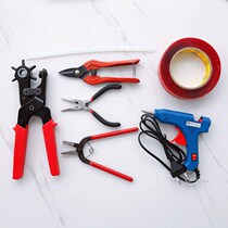 DIY hole puncher special scissors pointed nose pliers tool household leather multi-purpose punch belt phone case drilling
