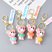 2020 creative cute pet cute mouse keychain pendant cartoon cute mouse pendant couple bag car key accessories