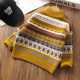 Boys Half Turtleneck Sweater 2023 Autumn and Winter New Children's Winter Velvet Thickened Boys' and Big Children's Knitted Bottoming Sweater