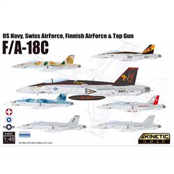 In-Stock Fast Delivery Tianli K48185 F-18C Fighter Jet Multi-Country Livery (Excluding Bombs)