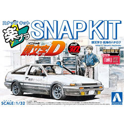 In Stock, Quick Delivery, Qingdao Society Glue-Free Color Separation 1/32 Initial D Takumi Rias 86 20041