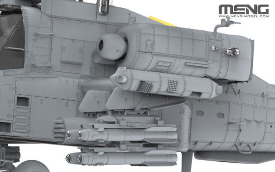 Liuqiu Model Meng 1/35 Boeing Ah-64D Longbow Apache Armed Helicopter Qs-004