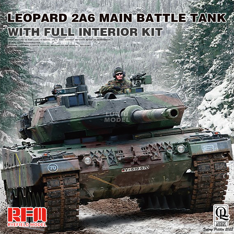 Special Offer in Stock: Wheatfield Model 1/35 Fully Detailed Leopard 2A6 Modern German Main Battle Tank Rm5066 Special Offer in Stock: Wheatfield Model 1/35 Fully Detailed Leopard 2A6 Modern German Main Battle Tank Rm5066