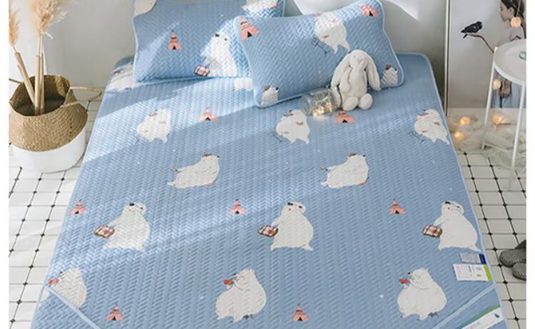 Tencel máy lạnh mat rửa mềm mat 1.8m giường Tencel máy nước đá rửa lụa ghế bông ba mảnh đúp - Thảm mùa hè chiếu trúc điều hòa