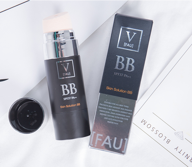 Hàn Quốc đích thực VFAU tái tạo nước cơ bắp ánh sáng fau nhỏ màu đen ống BB cream với tuyết cỏ sửa chữa kem che khuyết điểm phụ nữ mang thai có sẵn