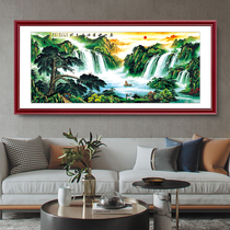 Landscape painting Feng Shui backer mountain living room decorative painting murals Zhaocai Chunshan charm flowing water making wealth Chinese painting office painting