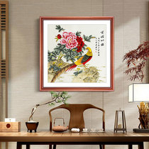 Landscape painting Chinese painting meticulous brushwork bucket Fengshui backer mountain calligraphy painting office plaque hanging painting living room decoration painting