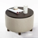 Rắn gỗ phòng khách hiện đại nhỏ gọn bàn cà phê nhỏ bàn tròn kiểu Nhật tatami đồ nội thất đa chức năng lưu trữ lưu trữ - Bàn trà