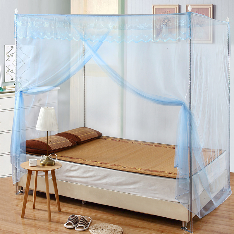 Double mosquito net with floor bracket 1.5 meters princess style 1.8m bed home student dormitory thick dense single door