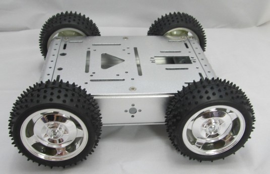 4WD 15KG weight - bearing all metal motor All aluminum alloy smart car chassis cross - country robot