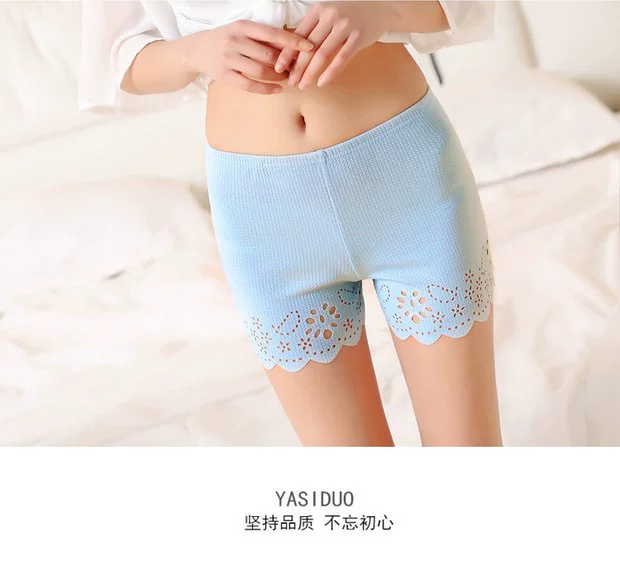 Mùa xuân và mùa hè quần an toàn ba điểm chống ánh sáng là những quý cô gầy mặc quần legging size lớn bó sát bảo hiểm quần short mỏng mùa thu