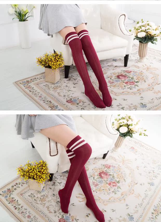 Nhật Bản mùa thu và mùa đông gió nữ qua đầu gối dài dày hai thanh vớ dài ống vớ vớ vớ vớ chân vớ cao vớ vớ dày mùa đông
