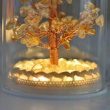 Koi King Energy Crystal Tree Trawberry Citrine Цитрин Трехмерный орнамент световой световой день рождения ниша.