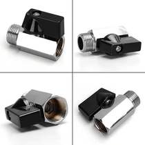 Mini small ball valve double inner wire inner and outer wire double outer wire ball valve 1 minute 2 minutes 3 minutes 4 minutes black handle mini ball valve