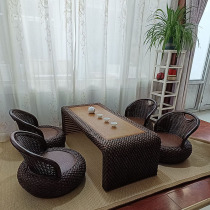 Tenchoreographer table tatami tea table table and chairs Home Floating Windows Table Day Style Table Zen tea table Terrace Balcony small family Type