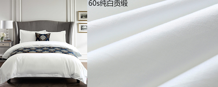 Mẫu Bộ đồ giường khách sạn Bán buôn B & B Inn Bộ đồ giường màu trắng Bộ chăn bông Cotton Bộ bốn mảnh bộ chăn ga gối everon