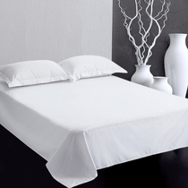 Sheets and fitted sheets single piece pure cotton pure white five-star hotel linen hotel bedding special single