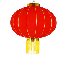 Red Lantern custom advertising Spring Festival blessing word decoration flocking silk cloth Iron mouth door outdoor waterproof sunscreen Chinese style