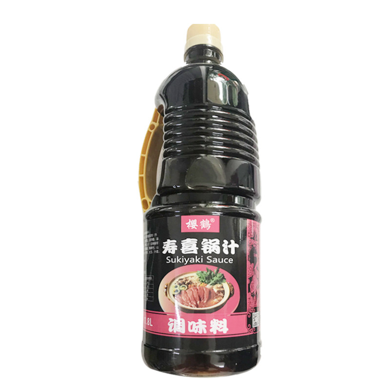 Japanese Seasoning Sakura Crane Sukiyaki Sauce 1 8L Japanese Sukiyaki Beef Hot Pot Sauce