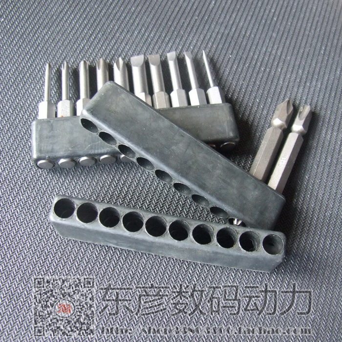10-hole batch head containing strip electric tool electric screw driver 10 mouth pure soft plastic finishing strip