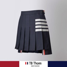 Ten year old store, four sizes [100 all wool], high-end TB Thonn pleated skirt, half A-line skirt, college style, summer trend, short skirt