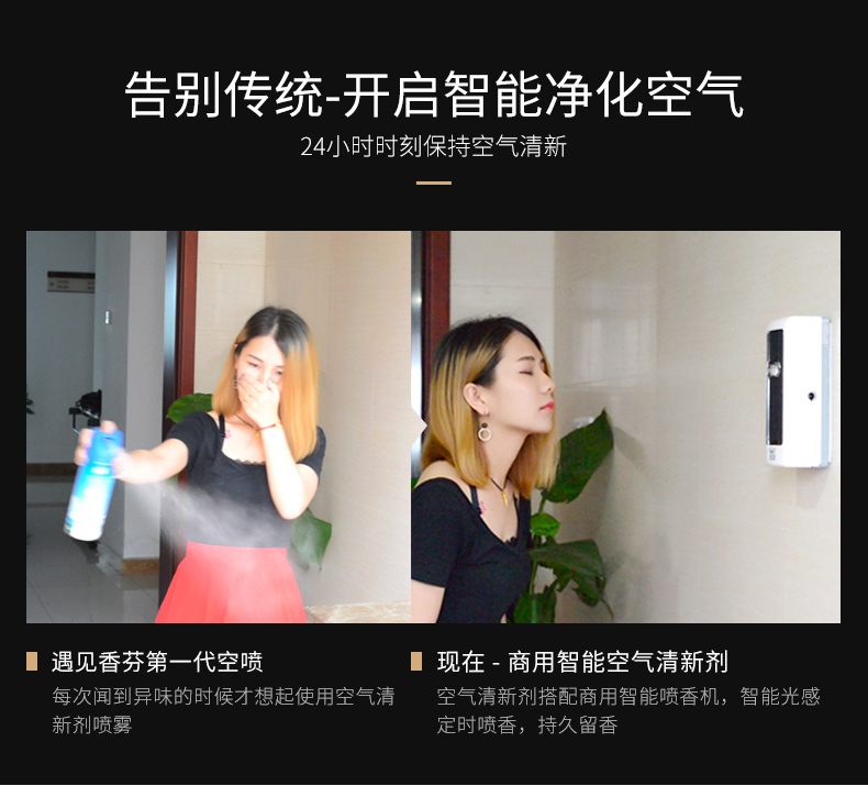 Gặp gỡ Xiangfen máy làm mát không khí tự động bình xịt phòng ngủ Phòng tắm nhà vệ sinh khử mùi nước hoa gia đình - Trang chủ nước tẩy dầu mỡ