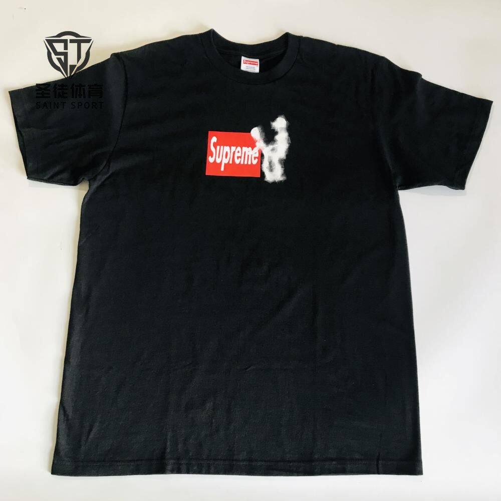 🔥潮流必备！Supreme25FW Stick Tee胸前Logo粉丝最爱！👗-运动T恤-淘宝