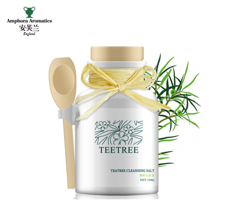 Anfulan Tea Tree Refreshing Cleansing Salt 150g Women's and Men's Face Washing Salt Powder Refreshing and Mild Exfoliating Facial Washing Salt Anfulan Tea Tree Refreshing Cleansing Salt 150g Women's and Men's Face Washing Salt Powder Refreshing and Mild Exfoliating Facial Washing Salt