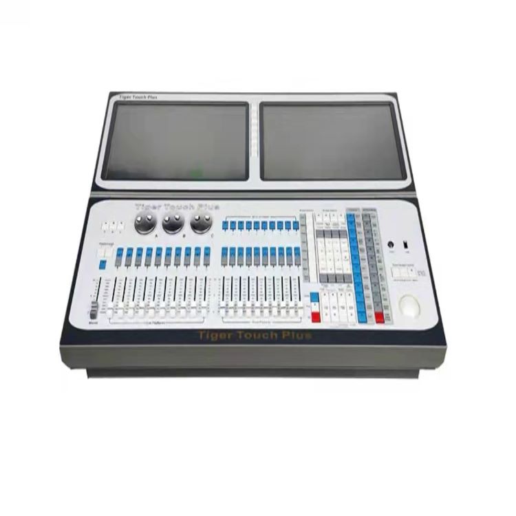 Dual-screen tiger control bench DMX512 light controller tiger touch light control desk manufacturer direct