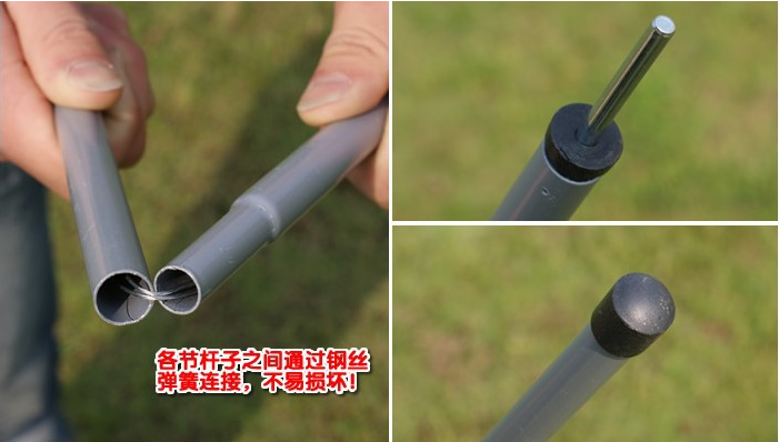 Lều phụ kiện ống thép lều trước sảnh cực 135cm bóng râm cực cực bạt lều