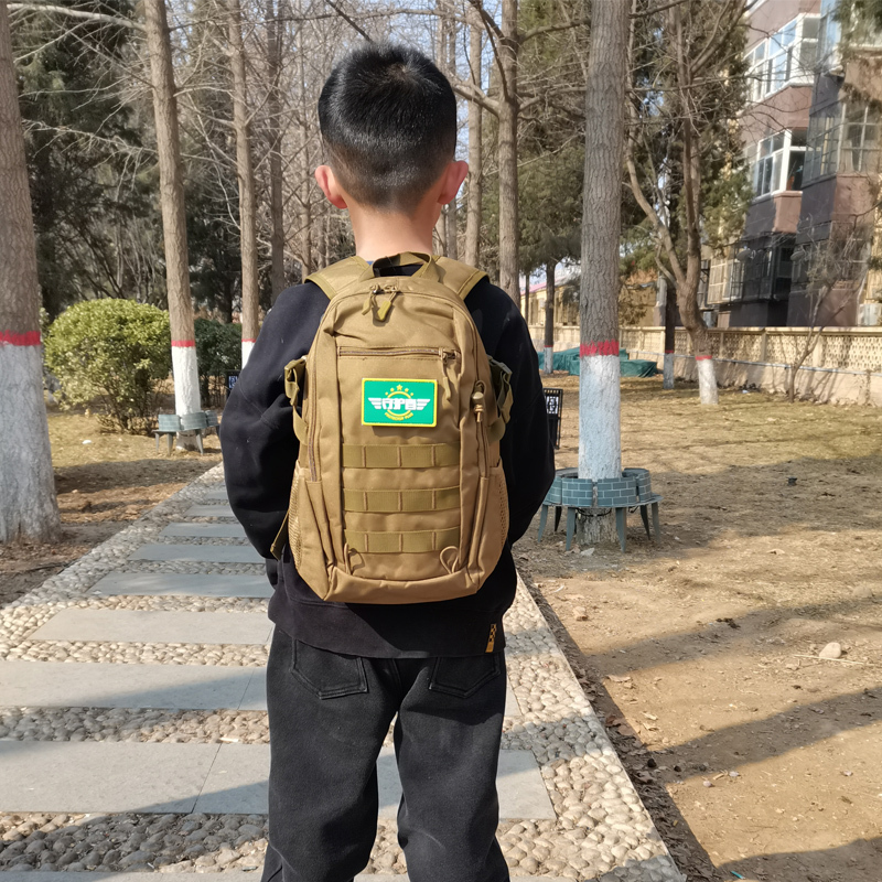 Camouflage Kidsren's Travel Backpack Boy Primary School Student Spring Outing Backpack Lightweight Leisure Travel Tactical Small Mountaineering Bag