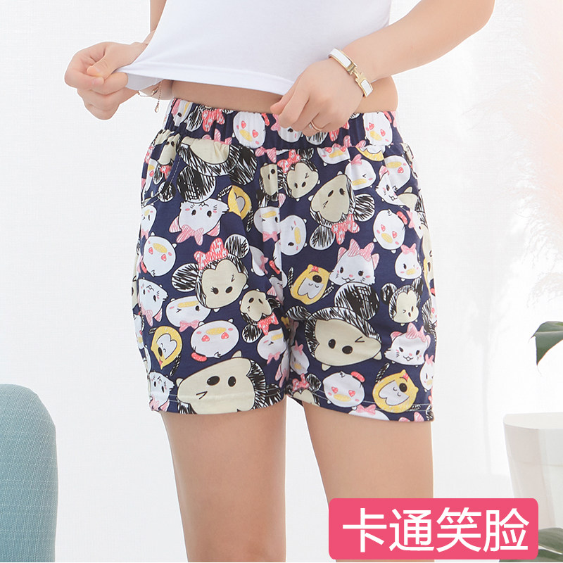 Sleeping Pants Woman Summer Shorts Pure Cotton Cartoon Shorts Woman Loose Casual Lady Sleeping Pants Slim pure cotton Home Pants Woman