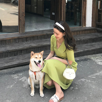 DALU return upgrade super beauty waist slim Korean little sister ruffle dress 2020 New