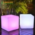 LED ánh sáng khối lập phương ngoài trời đồ nội thất sáng tạo thanh phân điều khiển từ xa đầy màu sắc sạc phân vuông - Giải trí / Bar / KTV