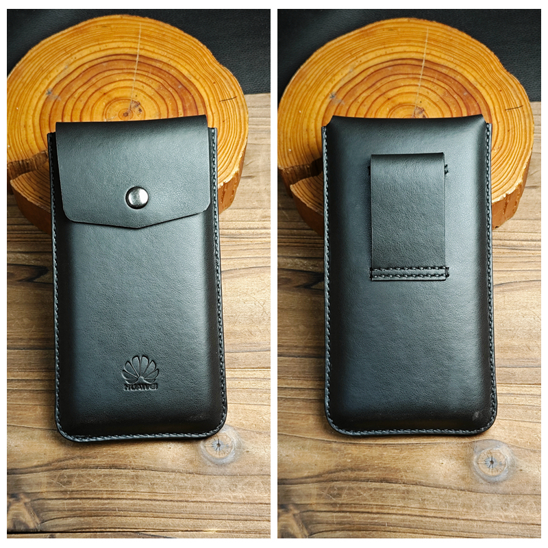 Sheath-Style Phone Case for Vertical Waist Hanging, Suitable for Huawei Mate Xt/X7/X6, Genuine Leather Phone Case, Mate 80 Pro Max Waist Hanging Leather Case, P90 Pro, P80 Waist Bag, Mate 70 Pro Case, P60 Art