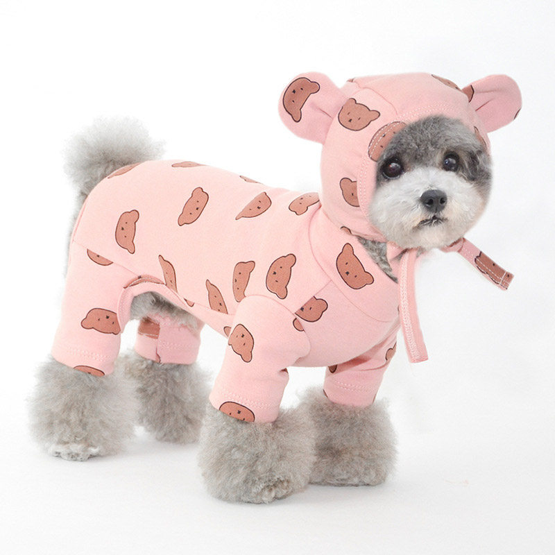 Small dog thin section Teddy four-legged clothes pet Bichon Schnauzer Bomei summer cute small dog autumn and winter clothes
